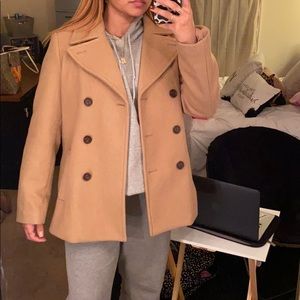Tan Old Navy pea coat